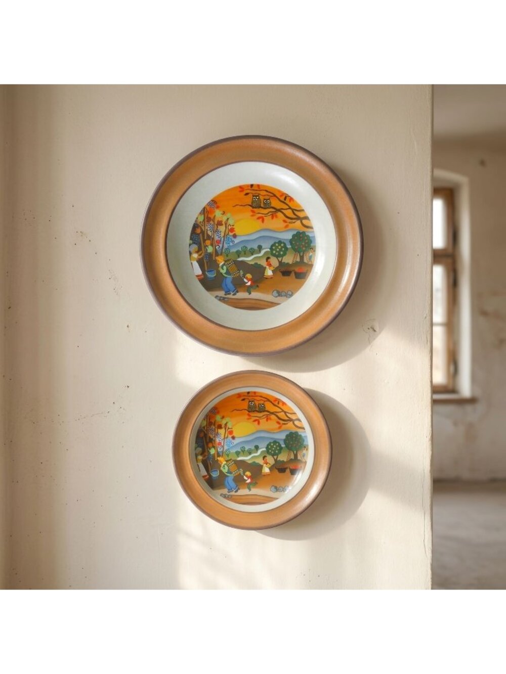 Vintage SMF Schramberg Four Seasons Autumn Plates Barbara Fürstenhöfer 5.1 & 6.3